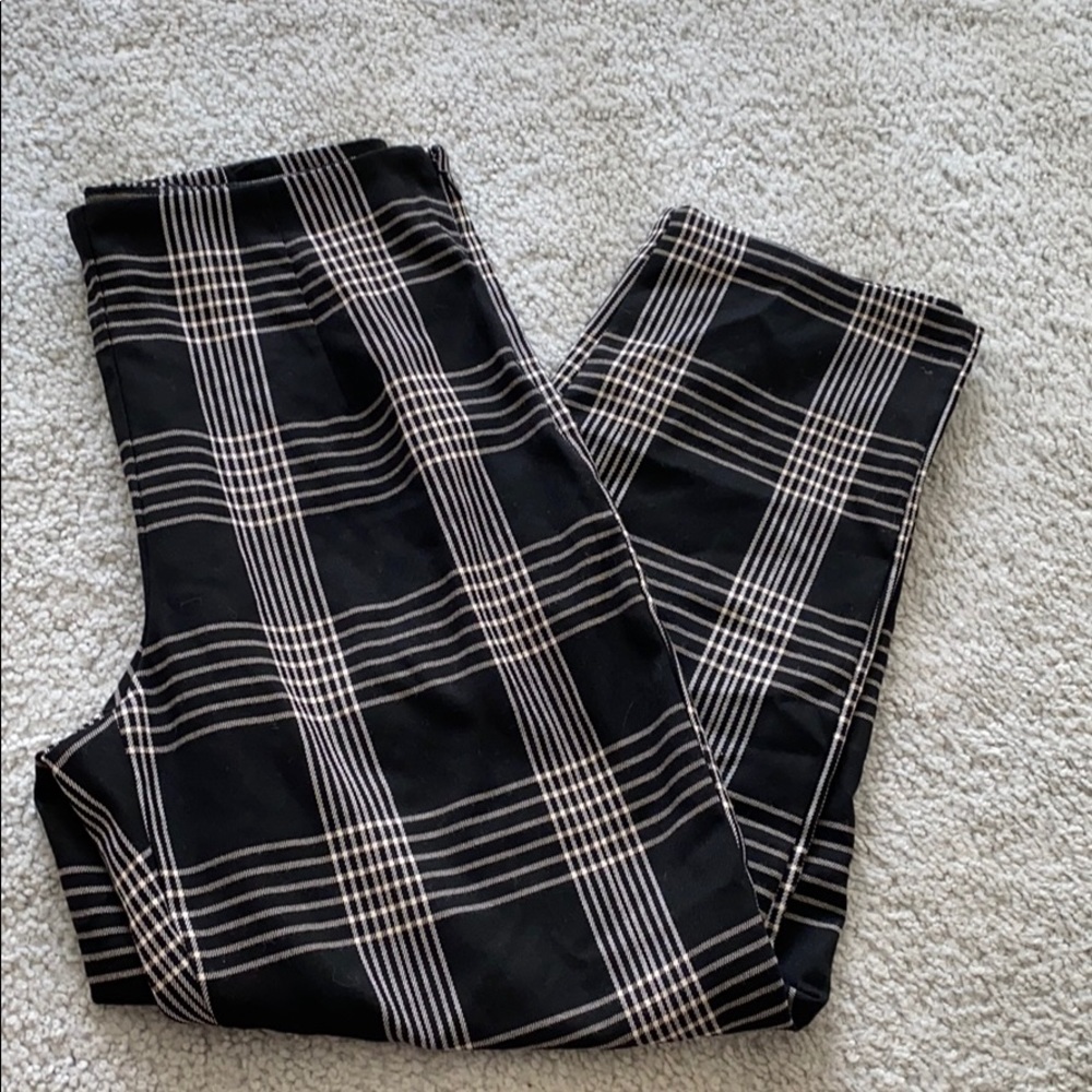 Forever 21 plaid print pants
